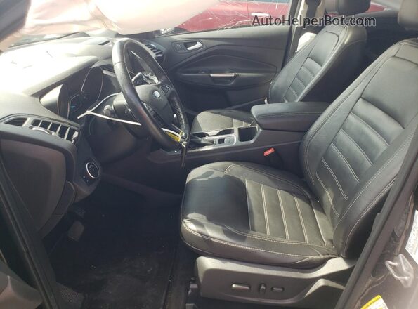 1FMCU0JD0HUC08995 2017 FORD ESCAPE Black Widok wnętrza z przodu
