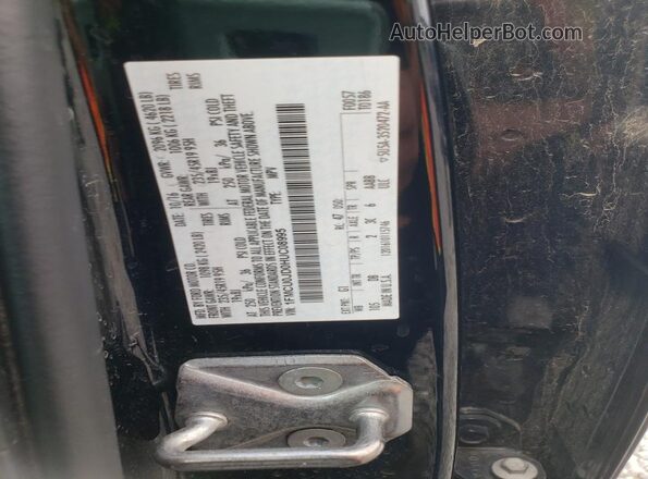 1FMCU0JD0HUC08995 2017 FORD ESCAPE Black Widok naklejki z numerem VIN