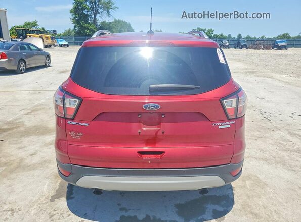 1FMCU0JD1HUE06789 2017 FORD ESCAPE Maroon Rear view