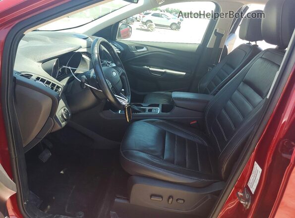 1FMCU0JD1HUE06789 2017 FORD ESCAPE Maroon Front interior view