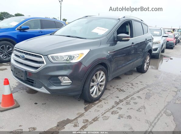 1FMCU0JD2HUB28971 2017 FORD ESCAPE Gray Առջևի ձախ երեք քառորդ տեսարան