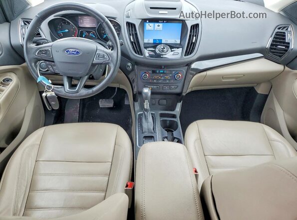 1FMCU0JD2HUC19545 2017 FORD ESCAPE White Dashboard view