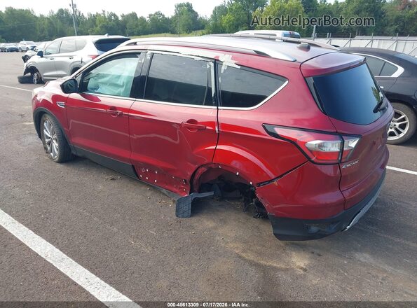 1FMCU0JD4HUC39683 2017 FORD ESCAPE Burgundy Rear left