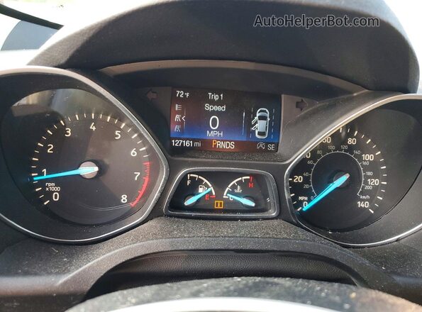 1FMCU0JD4HUD17850 2017 FORD ESCAPE Brown ხელსაწყოთა პანელის ხედი