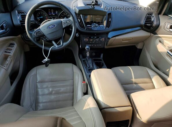 1FMCU0JD4HUD17850 2017 FORD ESCAPE Brown წინა პანელის ხედი
