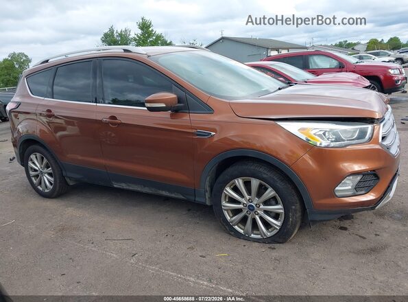 1FMCU0JD4HUE33260 2017 FORD ESCAPE Orange Rear interior view