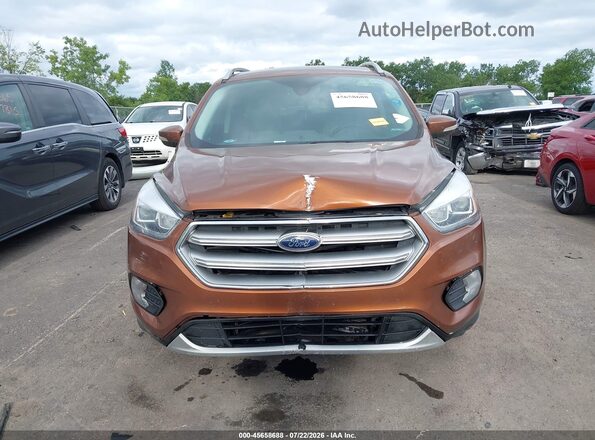 1FMCU0JD4HUE33260 2017 FORD ESCAPE Orange Instrument cluster view