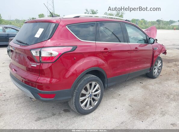 1FMCU0JD6HUE46432 2017 FORD ESCAPE Красный Задняя правая четверть