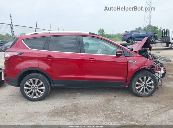 1FMCU0JD6HUE46432 2017 FORD ESCAPE Красный Вид задней части салона