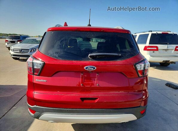 1FMCU0JD7HUD83082 2017 FORD ESCAPE Red Rear view