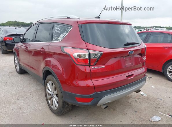 1FMCU0JD8HUB15187 2017 FORD ESCAPE Maroon Trasero izquierdo
