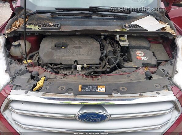 1FMCU0JD8HUB15187 2017 FORD ESCAPE Maroon Vista trasera