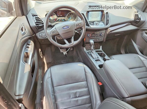 1FMCU0JD8HUB52644 2017 FORD ESCAPE Black Вид панелі приладів