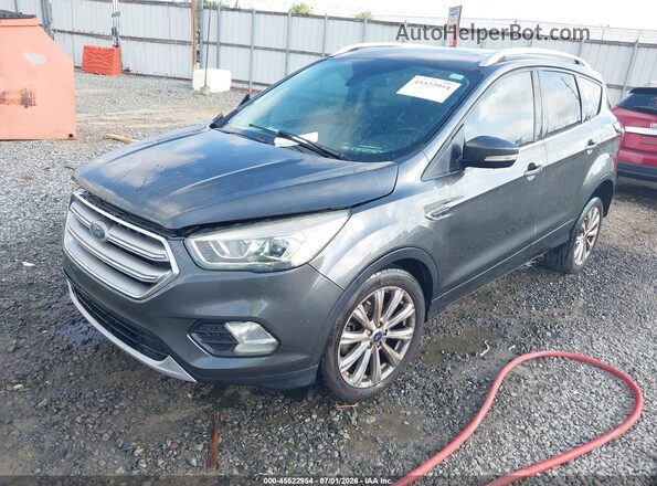 1FMCU0JD8HUC19128 2017 FORD ESCAPE Gray Передня ліва чверть