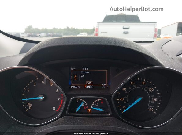 1FMCU0JD9HUB40633 2017 FORD ESCAPE Gray უკანა სავარძლების ხედი