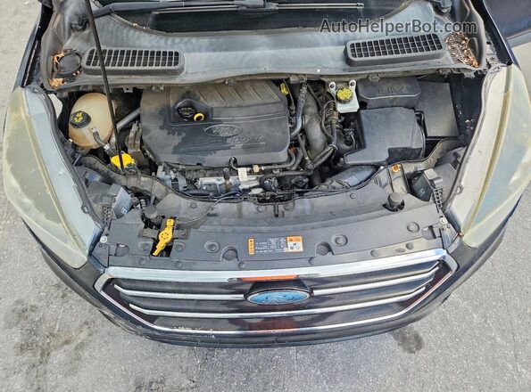1FMCU0JD9HUD81799 2017 FORD ESCAPE Black Widok komory silnika