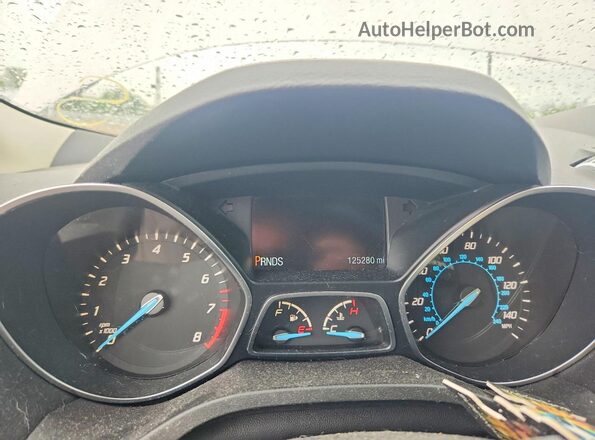 1FMCU0JX0GUB12454 2016 FORD ESCAPE White Widok zestawu wskaźników