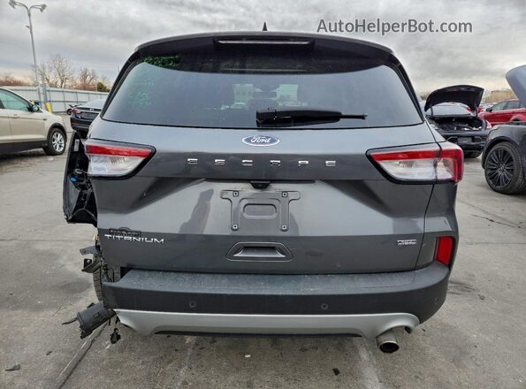 1FMCU0LZ9MUA89041 2021 FORD ESCAPE Серебряный Вид сзади