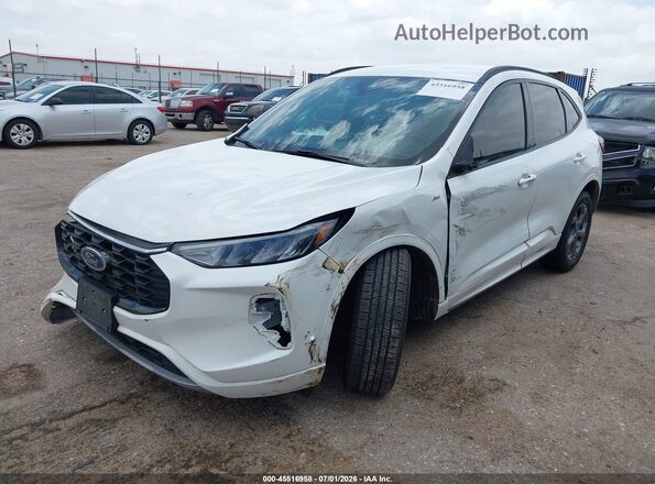 1FMCU0MN0PUA85086 2023 FORD ESCAPE White Vista tres cuartos delantera izquierda