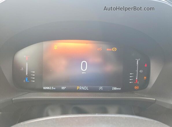 1FMCU0MN1RUA65416 2024 FORD ESCAPE Gray Вид щитка приладів