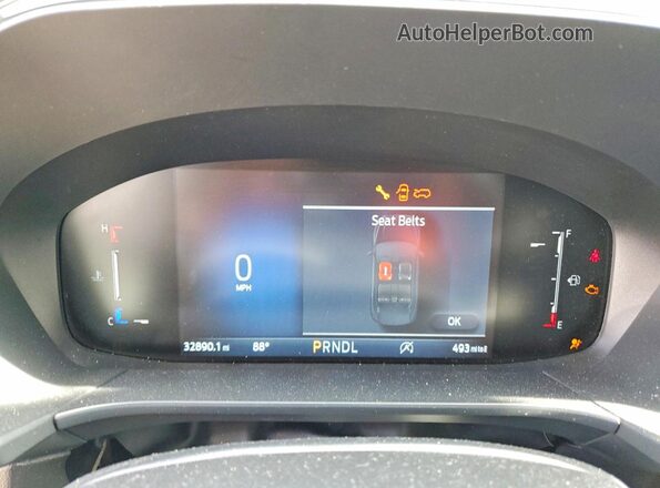 1FMCU0MN2SUB32532 2025 FORD ESCAPE Black ხელსაწყოთა პანელის ხედი
