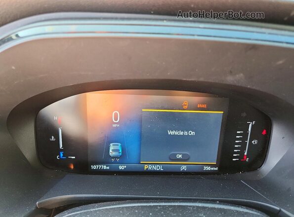 1FMCU0MN7PUA09056 2023 FORD ESCAPE Белый Вид щитка приборов