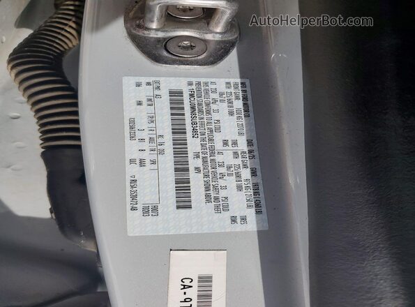 1FMCU0MN8SUB34852 2025 FORD ESCAPE Gray VIN կոդի պիտակի տեսք