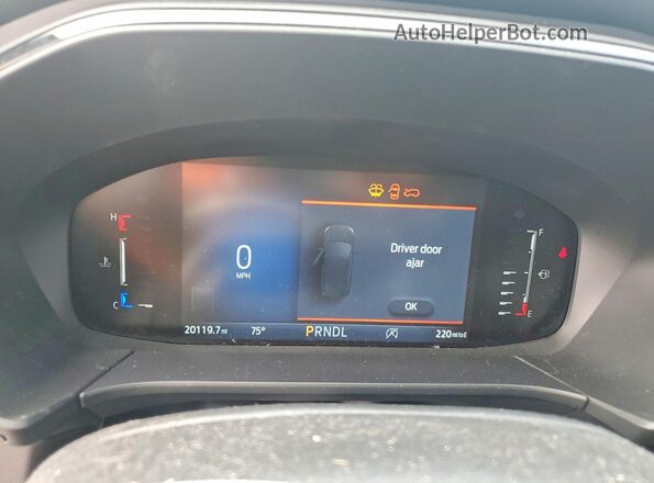 1FMCU0MN9PUA98032 2023 FORD ESCAPE Blue ხელსაწყოთა პანელის ხედი