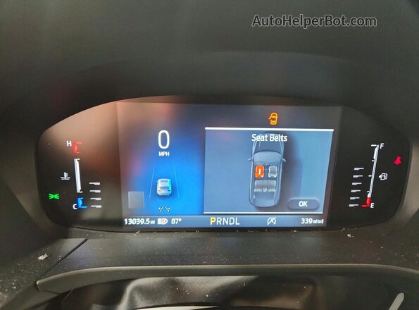 1FMCU0MN9RUB62167 2024 FORD ESCAPE Silver Вид щитка приладів