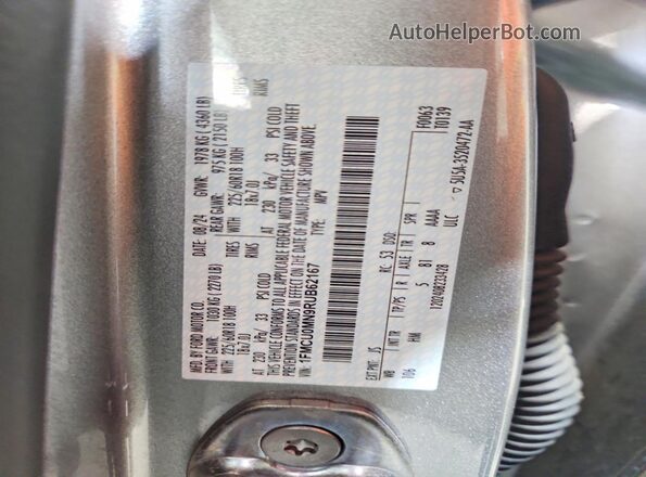 1FMCU0MN9RUB62167 2024 FORD ESCAPE Silver Вид наклейки з VIN-кодом