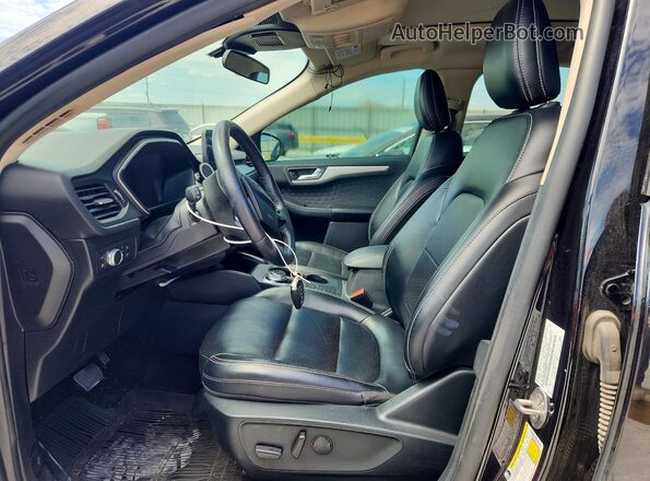 1FMCU9BZ2LUB39671 2020 FORD ESCAPE Black Front interior view