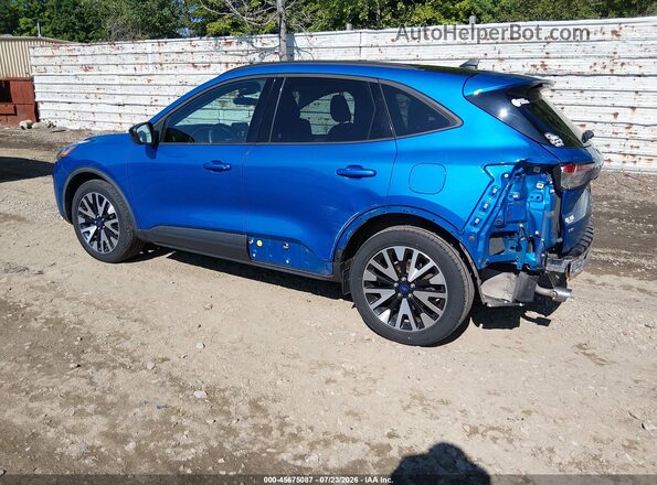 1FMCU9BZ2LUB53571 2020 FORD ESCAPE Blue Trasero izquierdo