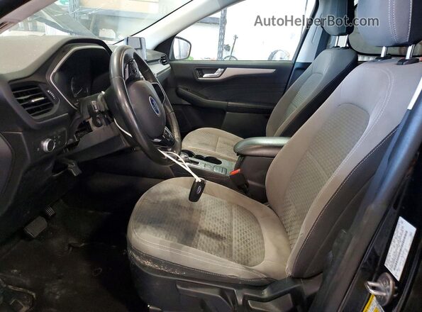 1FMCU9BZXMUB06015 2021 FORD ESCAPE Black Widok wnętrza z przodu