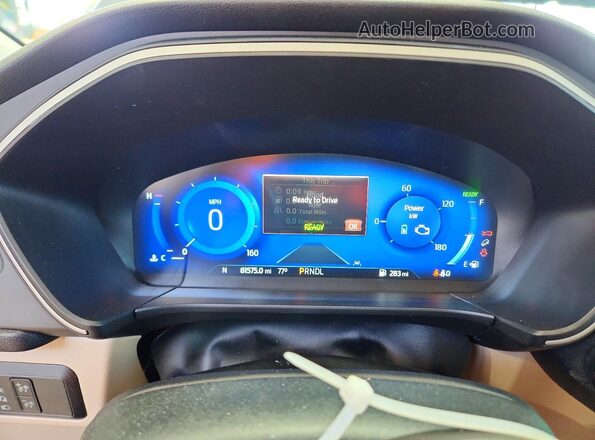 1FMCU9CZ1MUA83402 2021 FORD ESCAPE Gray Widok zestawu wskaźników