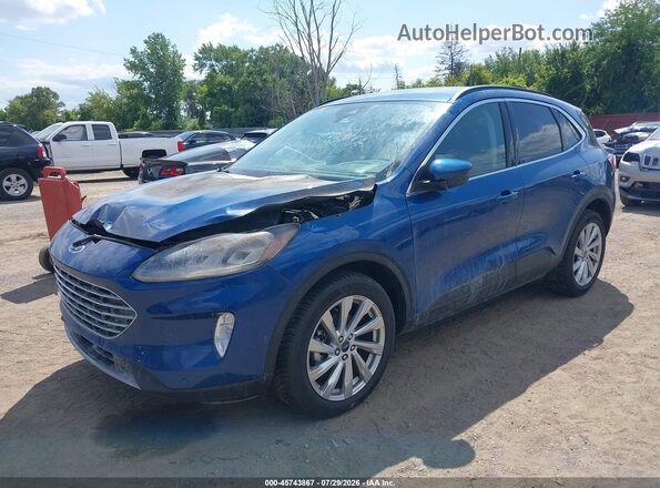 1FMCU9DZ3NUB22376 2022 FORD ESCAPE Blue Przód lewy