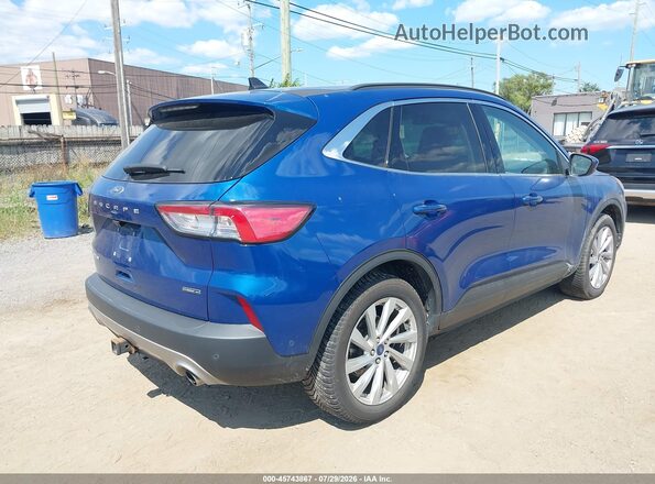 1FMCU9DZ3NUB22376 2022 FORD ESCAPE Blue Tył prawy