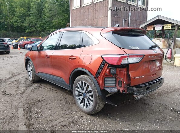 1FMCU9DZ7LUA49087 2020 FORD ESCAPE Orange Trasero izquierdo