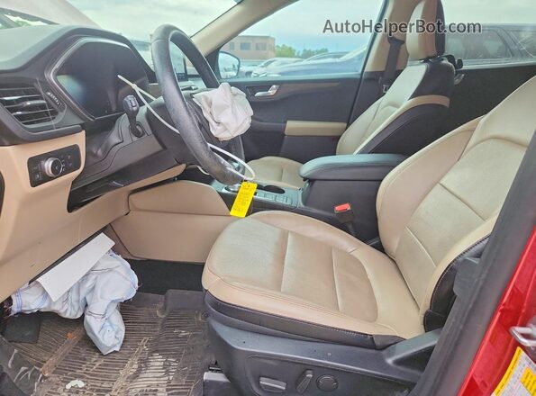 1FMCU9DZ8LUB67844 2020 FORD ESCAPE Red Front interior view