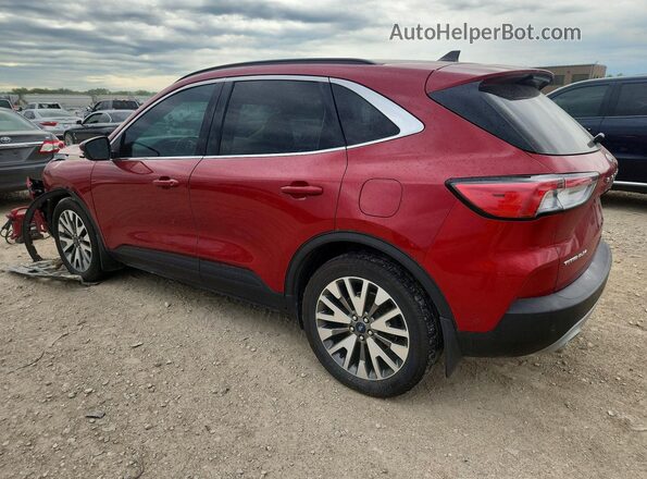 1FMCU9DZ8LUB67844 2020 FORD ESCAPE Red Rear left