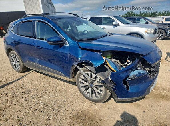 1FMCU9DZ8LUB76026 2020 FORD ESCAPE Teal Front right