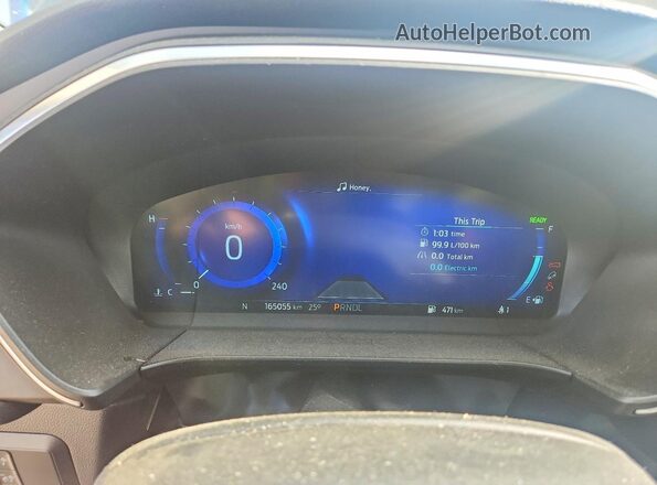1FMCU9DZ8LUB76026 2020 FORD ESCAPE Teal Instrument cluster view