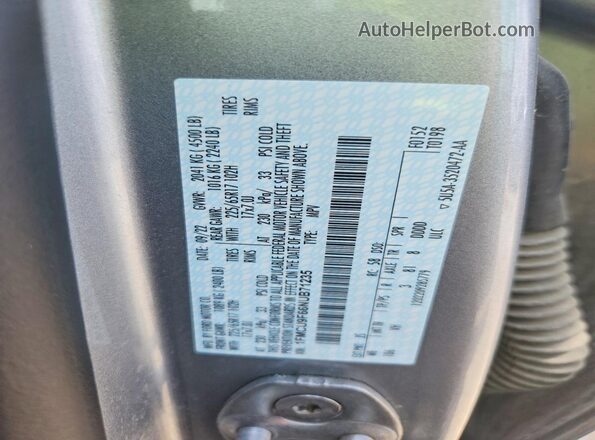 1FMCU9F66NUB71235 2022 FORD ESCAPE Gray VIN sticker view