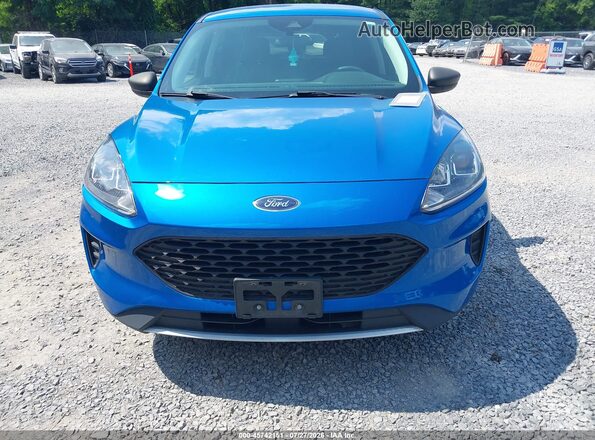 1FMCU9F69MUA73878 2021 FORD ESCAPE Blue Вид щитка приладів