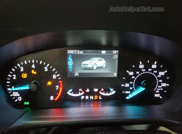 1FMCU9G60LUB60842 2020 FORD ESCAPE Red ხელსაწყოთა პანელის ხედი