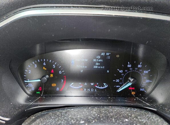 1FMCU9G60LUC24622 2020 FORD ESCAPE Red Instrument cluster view
