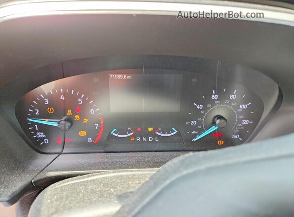 1FMCU9G60LUC54414 2020 FORD ESCAPE Gray Սարքավորումների վահանակի տեսք