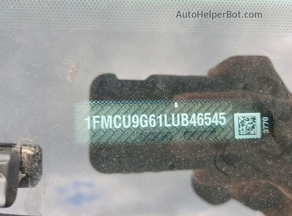1FMCU9G61LUB46545 2020 FORD ESCAPE Blue VIN sticker view