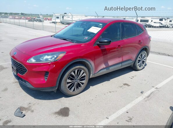 1FMCU9G61MUA30876 2021 FORD ESCAPE Red წინა მარცხენა ხედი სამი მეოთხედიდან