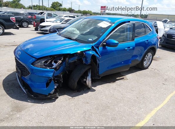 1FMCU9G61MUA68074 2021 FORD ESCAPE Синий Передняя левая четверть