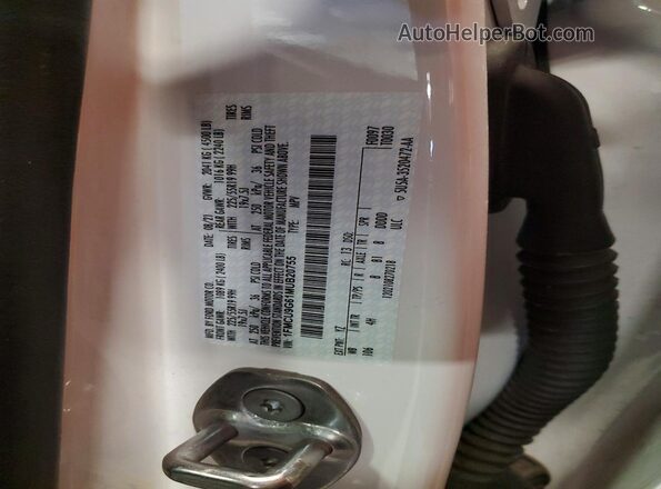 1FMCU9G61MUB20755 2021 FORD ESCAPE White VIN sticker view